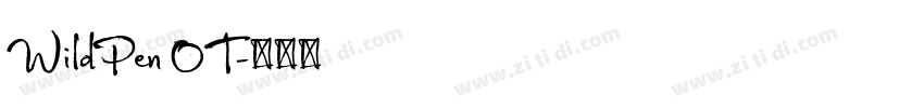 WildPen OT字体转换